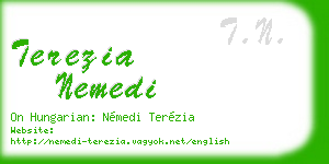 terezia nemedi business card