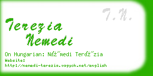 terezia nemedi business card